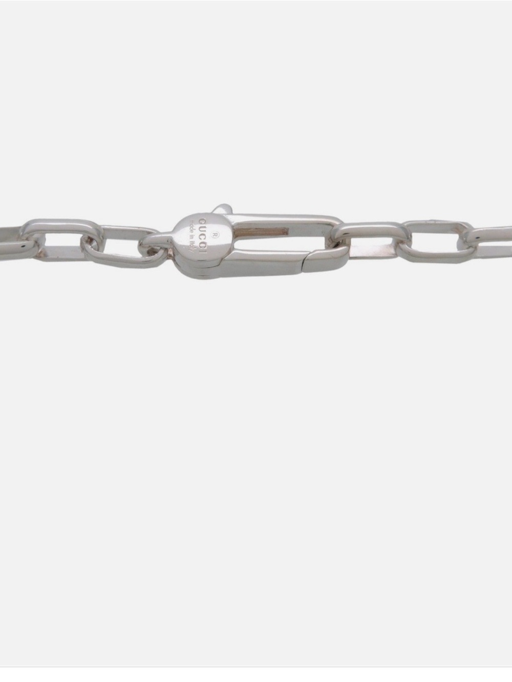 Gucci Silver interlocking Bracelet 19cm. - Picture 4 of 6